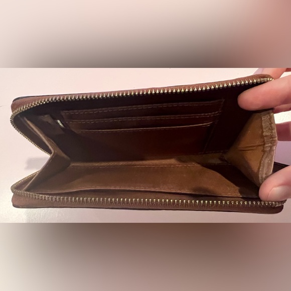Brown Coach Wristlet Wallet - Picture 5 of 5